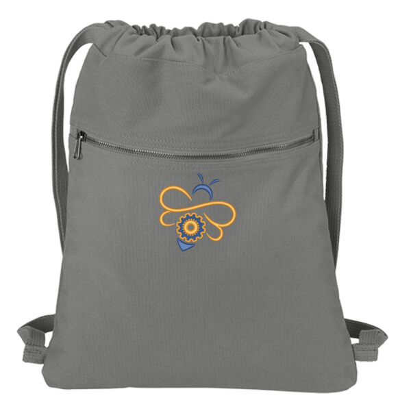 Queen City Steam Bee Embroidered Cinch Pack Thumbnail